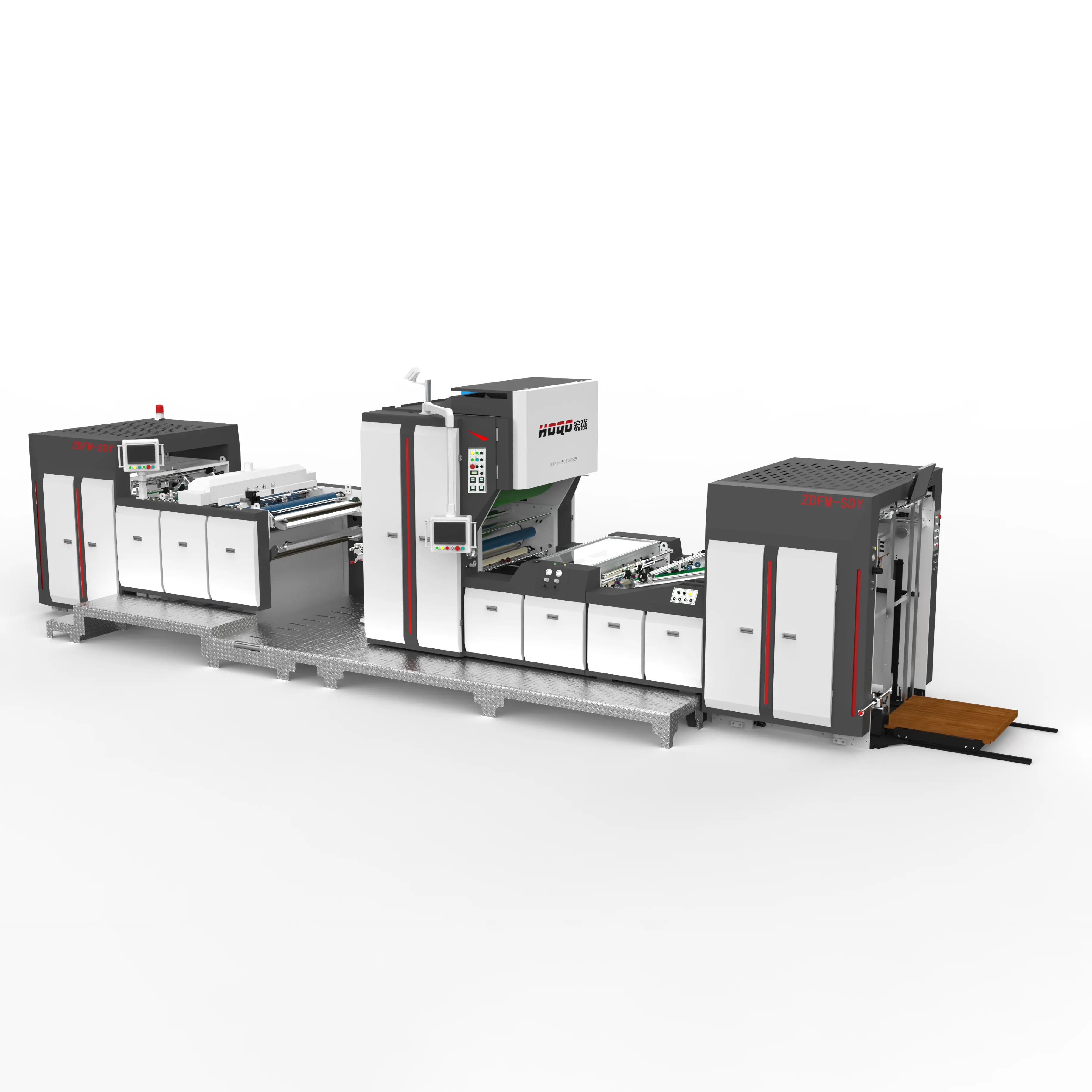 Intelligente Servo-Heißmesser-Pulverentfernungs-Laminiermaschine